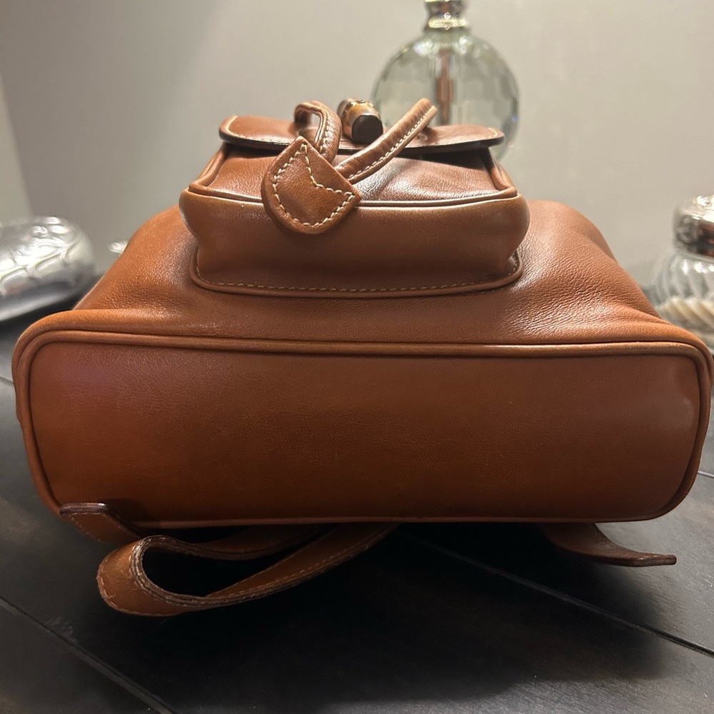 Gucci Bamboo Drawstring Leather Backpack GORGEOUS!!! - Picture 8 of 15